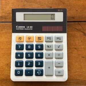 Canon LS-80 Solar Powered Electronic Calculator